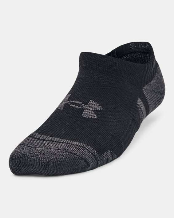 Lot de 3 paires de chaussettes invisibles UA Performance Tech pour enfant, Black, pdpMainDesktop image number 1